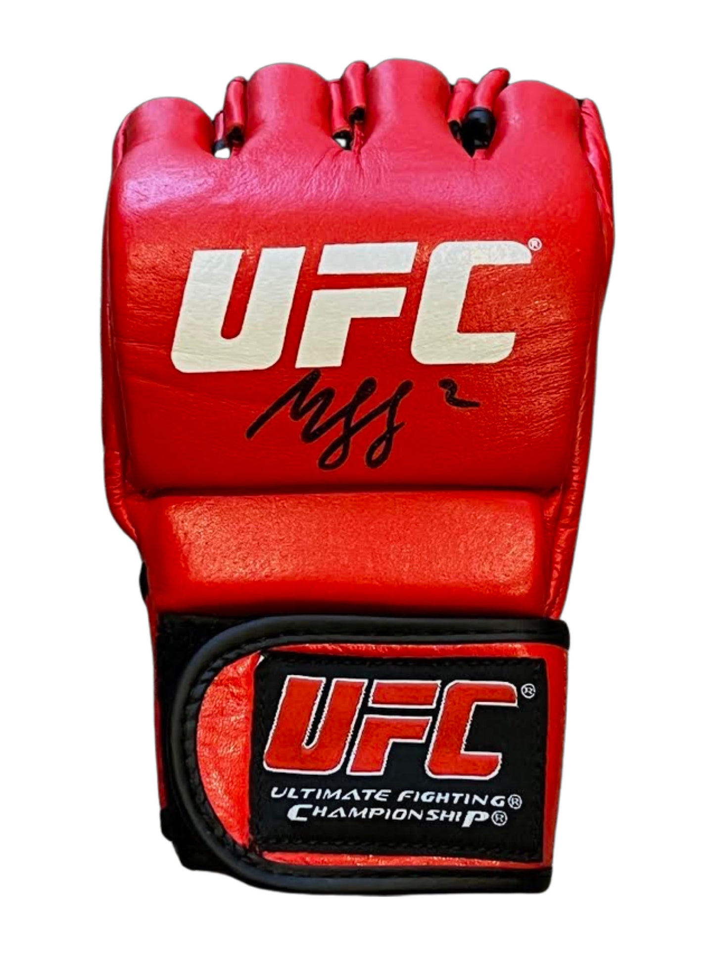 Khamzat Chimaev Signed Red UFC Glove