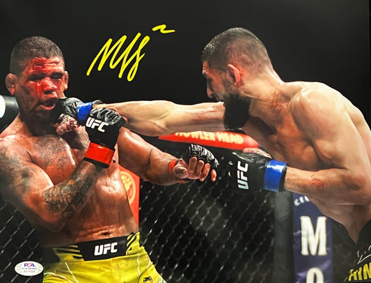 Khamzat Chimaev Signed "UFC 273 vs. Gilbert Burns" 11x14 Photo